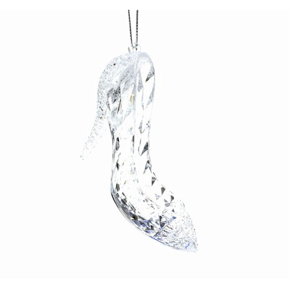Glenhaven Clear High Heel Shoe Ornament