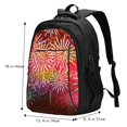thumbnail image 5 of Pofeuu Fireworks Print Storage Laptop Backpack with USB Charging Port[Water Resistant] College Computer Bookbag Fits, 5 of 7