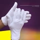 thumbnail image 2 of Guantes de algodón blanco algodón inspección de trabajo protección laboral etiqueta de trabajo texto guantes de juego, 2 of 6