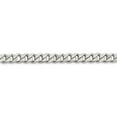 thumbnail image 2 of White Sterling Silver chain Curb Men's 28 in 8 mm 8mm, 2 of 5