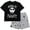 Black/gray, variant on Disney Nightmare Before Christmas Jack Skellington T-Shirt and Shorts Outfit Set Infant to Big Kid