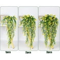 thumbnail image 5 of WBQ 3 Packs Artificial Hanging Plants, Fake Hanging Ivy Vine Wall Hanging Plants Greenery for Home Garden Room Wedding Decorations, 5 of 6