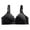 Black, variant on THDHVS Bras for Womens,Womens Plus Sizes Bras,Fashion Comfortable Woman's Lace Strap Wrap Plus Size Bra Black 38