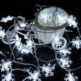 thumbnail image 2 of Snowflake Lights Christmas LED Lights 40 LED String Light for Xmas  Bedroom Garden Patio Party Decor, 19.6 ft, 2 of 8