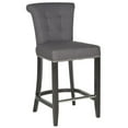 thumbnail image 4 of SAFAVIEH Addo Classic Glam Ring Counter Stool with Footrest, Charcoal, 4 of 6