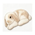 thumbnail image 2 of Cute Rabbit Shaped Area Rug Bunny Floor Mat, Non-Slip Soft Plush Bedroom Bathroom Doormat, Cute Animal Indoor Home Decor Gift, 20 x 30 Inch Decorative Mat, 2 of 6