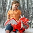 thumbnail image 3 of Tezituor 7Pcs Dragon Stuffed Animal 21.6'' Giant Dragon Plush with 4 Babies and 2 Eggs Plush Toy, 3 of 9
