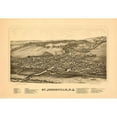 thumbnail image 3 of Burleigh 18x14 Black Modern Framed Museum Art Print Titled - Saint Johnsonville New York - Burleigh 1890, 3 of 5