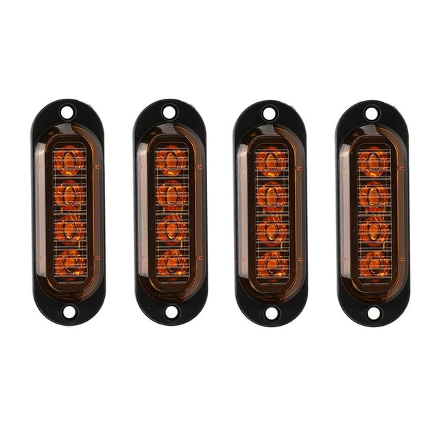 Luces de posición laterales, 4 piezas Luces laterales para camión Luces laterales para camión Luz de emergencia LED para camión Ingeniería de precisión