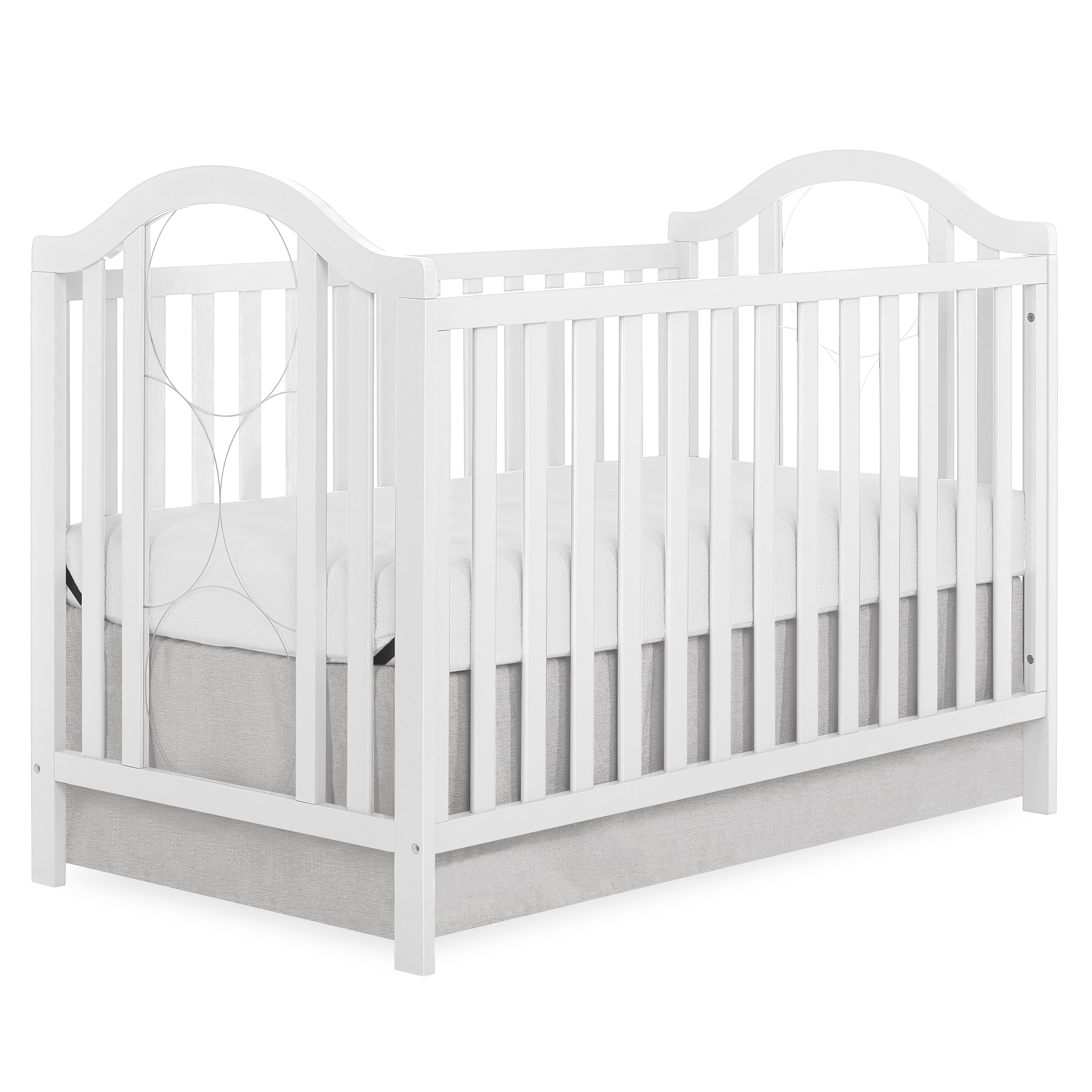 Slumber Baby Ariel Convertible Crib, White