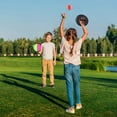 thumbnail image 5 of Catch Ball and Toss Game（18.5cm）, Disc Throwing Game Paddles Balls Throwing and Catching, 4 Paddles and 2 Balls, Sports Game, Beach Racket, Party, Gifts, 5 of 5