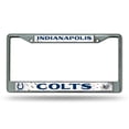 thumbnail image 1 of Indianapolis Colts Cadre de Plaque d'Immatriculation Insert Imprimé Chrome, 1 of 4