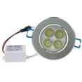thumbnail image 3 of 4*3W Dimmable LED Ceiling Light Recessed Spotlight Downlight Cool 4*3W Spotlight White 100-140V, 3 of 9