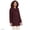 Lush Burgundy, variant on Lands' End Women's Plus Size Boucle Fleece Coat