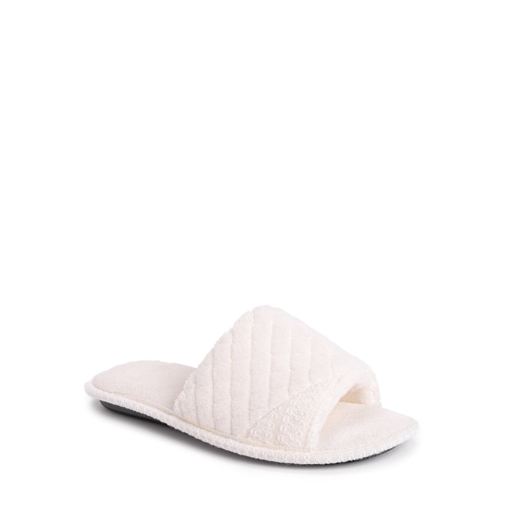 women's open toe scuff slippers