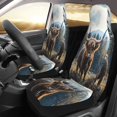 thumbnail image 3 of KAKALAD Beautiful highland cow Universal Car Seat Covers Set Vehicle Front Seats Protector 2 Pcs, 3 of 9