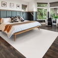 thumbnail image 4 of Cadence Tonee Shag Solid Color Cream Area Rug, 8x10, 4 of 8