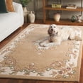 thumbnail image 3 of SAFAVIEH Aubusson Albus Medallion Area Rug, Beige/Ivory, 4' x 6', 3 of 11