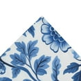 thumbnail image 4 of Yayeee Tapestry Wall Hanging for Bedroom 80" x 60" Living Room Home Wall Art Decor, Blue Floral Pattern, 4 of 7