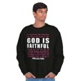 thumbnail image 5 of God Is Faithful Religious Faith Sweatshirt for Men or Women Brisco Brands S, 5 of 6