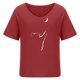 thumbnail image 4 of Blusa informal para mujer, cuello redondo, estampado floral, manga corta, camiseta suelta, tops para mujer Pompotops hfajkhk138444, 4 of 5