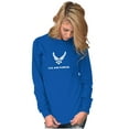 thumbnail image 3 of US Air Force Military Wings Emblem Long Sleeve TShirt Men Women Brisco Brands S, 3 of 6