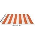 thumbnail image 2 of Diceymbol Orange White Striped Cotton Woven Rug Reversible Mat for Kitchen Entryway Patio Farmhouse Decor 32x20 Inch, 2 of 8