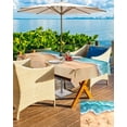 thumbnail image 5 of Hokiten Outdoor Tablecloths with Umbrella Hole & Zipper, Ocean Beach 60 x102 Inch Rectangle Tablecloths, Starfish Sea Waves Coastal Seaside Sand Waterproof Table Cloth, Patio/Pool Table Covers, 5 of 7