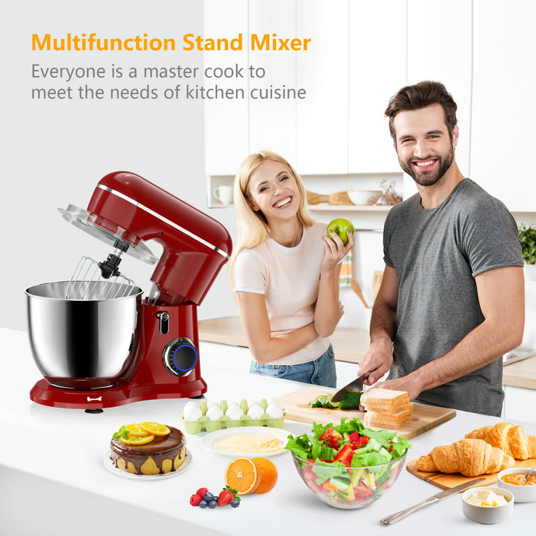 Ailessom Stand Mixer,6.5-QT 660W 10-Speed Tilt-Head Food Mixer, Kitchen  Electric Mixer with Bowl, Dough Hook, Beater, Whisk for Most Home Cooks