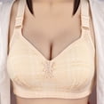 thumbnail image 2 of Eashery Women Bras Push Up Womens Bra Large Size Thin Underwear Comfortable Breathable No Steel Ring Bra Bras For Women Plus Size Beige 85C, 2 of 4