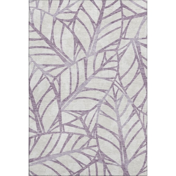 Dalyn Rugs Premium Machine Washable Mayfield AMF741 Purple 5' x 7'6" Rug