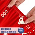 thumbnail image 3 of Round Spandex Christmas Tablecloth, Elastic Fitted Waterproof Tablecloths for 36"-44" Tables, Stretch Washable Picnic Table Cover for Christmas Dinner, Box Snowflake, 3 of 4