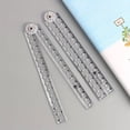 thumbnail image 4 of 2pcs Acrylic Folding Ruler - Ideal for School & Office Needs!, 4 of 5