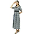 thumbnail image 4 of Bimba Women Designer Kurti Front Slit Pattern Kurta Long Dress Indian Clothing, 4 of 8