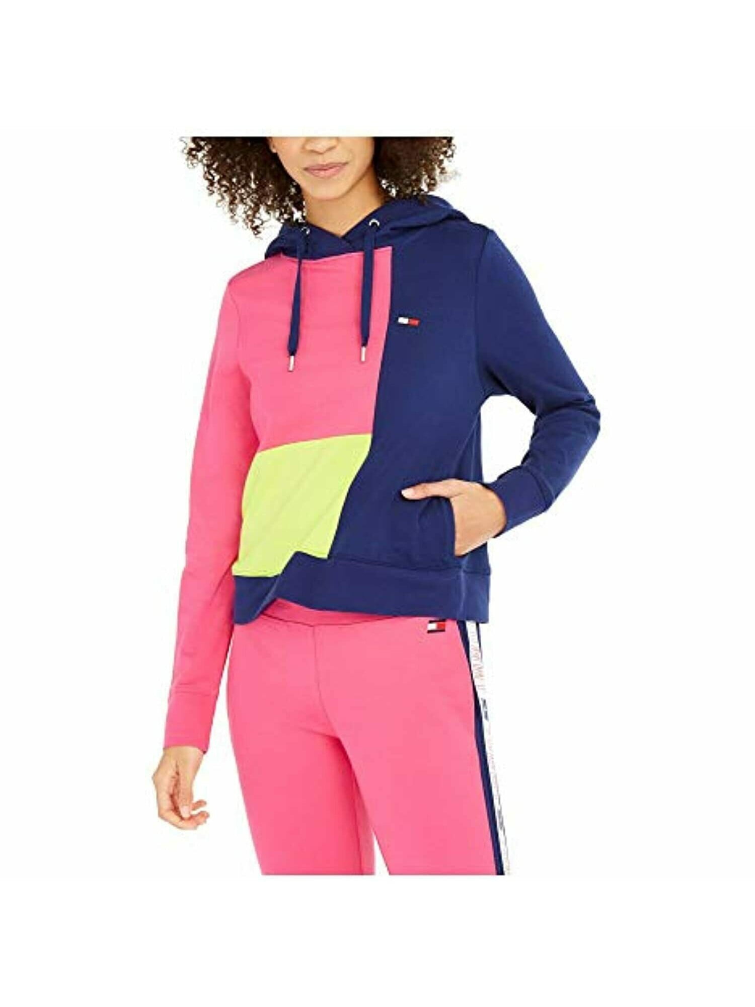 womens pink tommy hilfiger sweatshirt