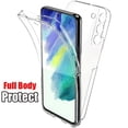thumbnail image 1 of 360 Degree Front+Back Full Body Transparent PC+Silicone Phone Case Cover For Samsung Galaxy S24 Ultra A24 A34 A23 A14 A05 A05S s21, 1 of 5