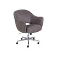 thumbnail image 2 of Serta Valetta - Chaise - Accoudoirs - Inclinaison - Pivotante - Acier, Tissu, Mousse à Mémoire de Forme - Gris, chrome, 2 of 5