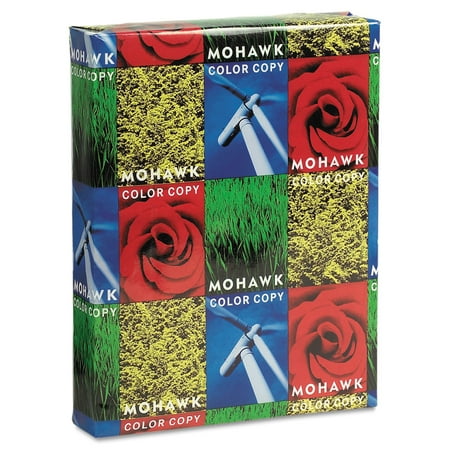 Mohawk Color Copy 98 Paper and Cover Stock, 98 Bright, 80lb, 8.5 x 11, 250/Pack, Bright White | Bundle of 5 Packs