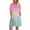 Hot Pink, variant on Hrsba Womens Summer Short Sleeve Dress,Plus Size Casual Dress for Womens,Women's Summer Gradient Print Short Sleeve Round Neck Front Pleated Dress With Pocket