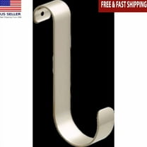 Over Door Towel Bar Hooks Satin Nickel 2 Pack Rust Resistant Durable Steel New