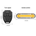 thumbnail image 4 of Turn Signal Light 100lm Remote Control Bicycle Taillight Waterproof Turn Signal IPX4 Waterproof Rechargeable Bike Warning Light, Black, 4 of 9