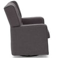 Delta Children Milan Upholstered Glider Swivel Rocker Chair, Sweet Grey
