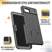 Google Pixel 8a Shell Holster Combo Case - Black (2 Pack)