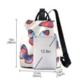 thumbnail image 3 of FORMRS Women's Travel Backpack Purse Anti-Theft Hidden Pockets Casual Shoulder Bag, Blue Butterflies, 3 of 7