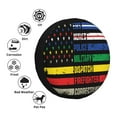 thumbnail image 4 of Balery Thin Green Line With USA Flag Pattern Tire Covers - Tough Tire Wheel Protector for Truck, SUV, Trailer, Camper, RV-17 inch, 4 of 6