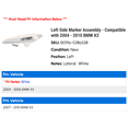 thumbnail image 2 of Left Side Marker Assembly - Compatible with 2004 - 2010 BMW X3 2005 2006 2007 2008 2009, 2 of 2