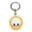 White, variant on Trendy Plastic Smiling Face Dumpling Keychain Playful Accessory For Teens Students And Collectors Safe Nontoxic