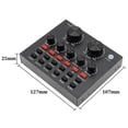 thumbnail image 2 of V8 Sound Card Voice Change Live Streaming Singing Karaoke Headset Live External Sound Card Record fo, 2 of 5