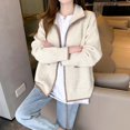 thumbnail image 4 of Vedolay Womens Tops Casual Work 3/4 Sleeve Light Jacket Beige,One Size, 4 of 5