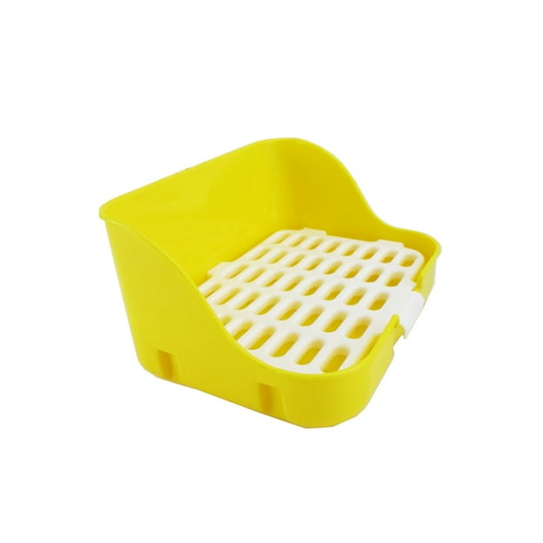 Wweixi Litter Tray Rabbit Pig Bed Pellets Rectangular Shape Cages